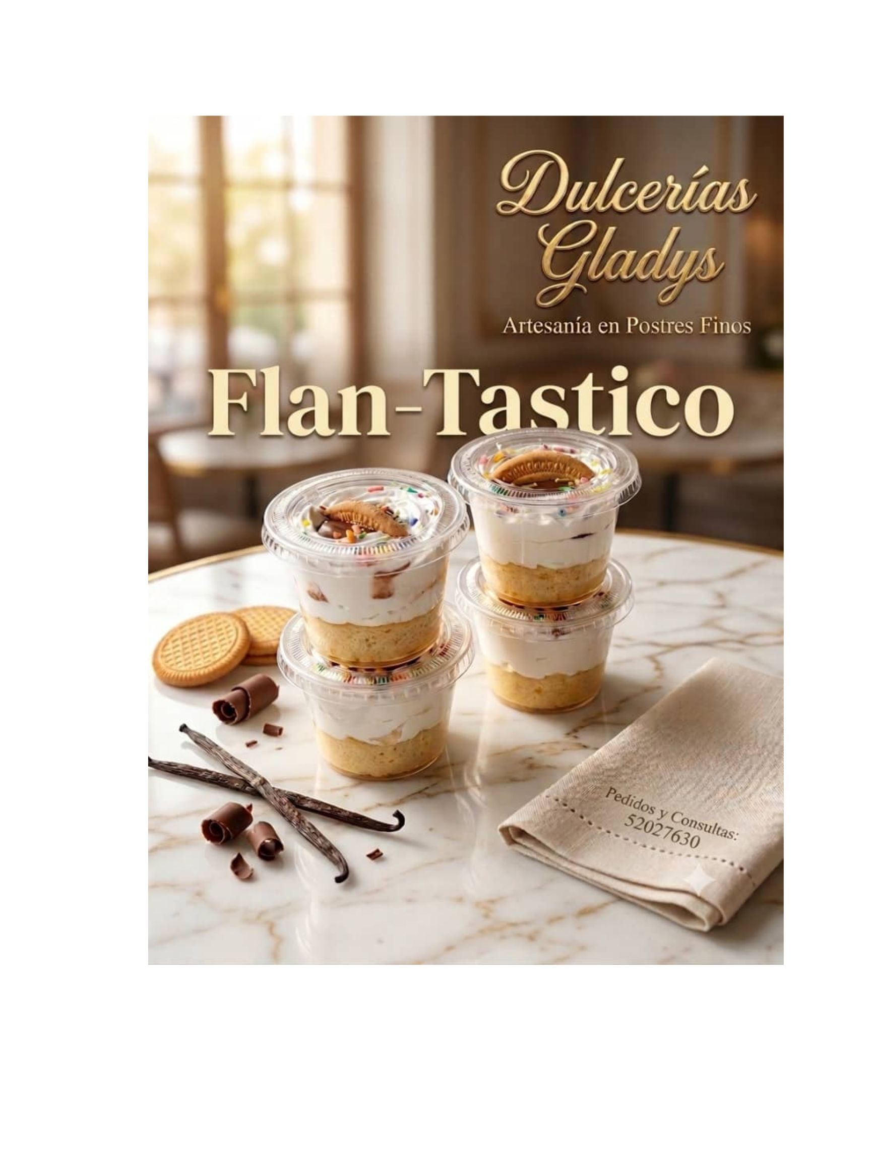 Flan-Tástico de Dulcería Gladys